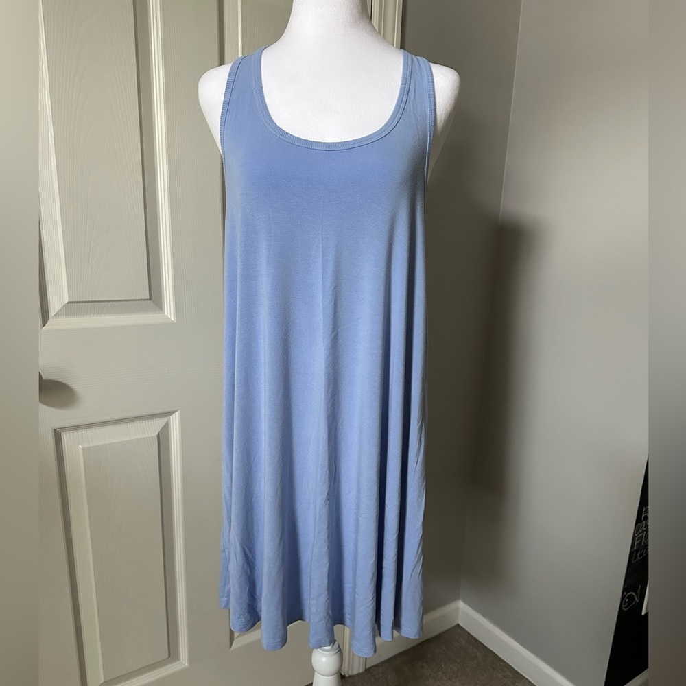 Aerie Nightgown, racer back, baby blue, Size Large